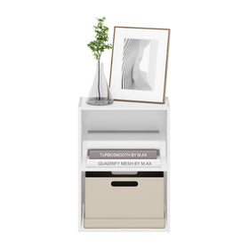 Furinno Luder bookcase white dimensions, fits on compact surfaces without crowding.