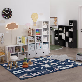 Furinno LUDER bottom door cabinet close-up shows concealed storage.