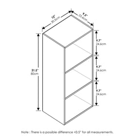 Furinno LUDER dimensions 9.3 x 12 x 31.5 inches for flexible placement