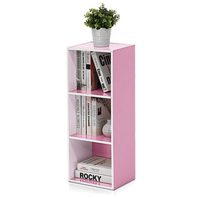 Furinno LUDER three cubes display books and decor.