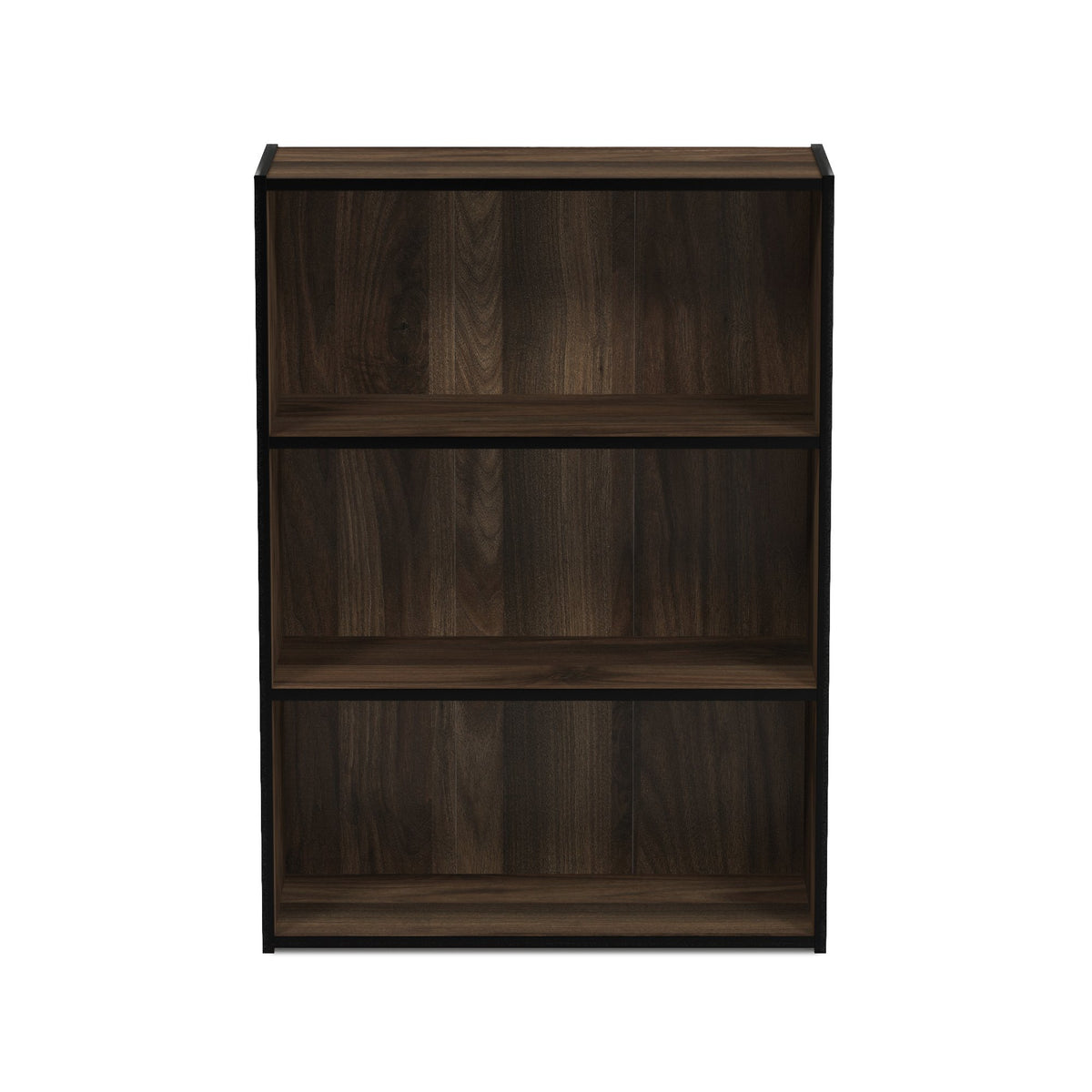 Furinno Pasir back panel adds stability and prevents items tipping.