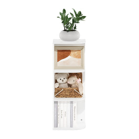 Compact dimensions fit neatly in corners for small rooms.