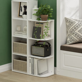 White finish of Furinno Pasir suits modern living rooms and home offices.