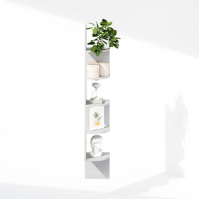 Furinno Rossi floating shelves in wood finish are easy to maintain.