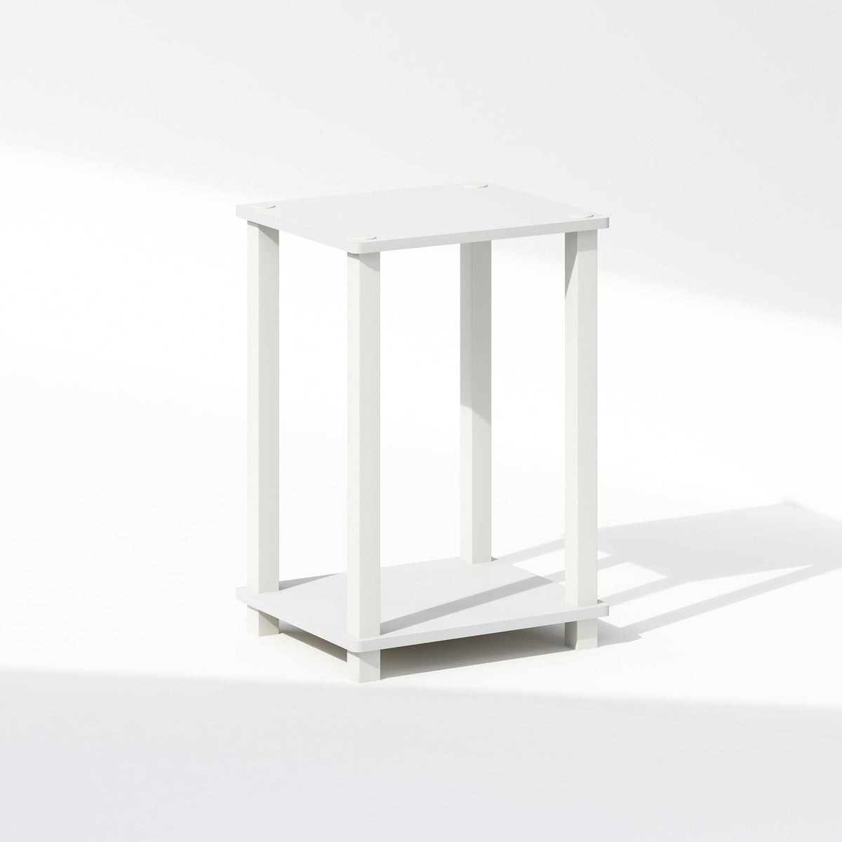 Furinno Simplistic Night Stand dimensions show 11.5 inches deep, 13.4 inches wide, 19.6 inches high.