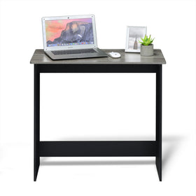 Furinno SIMPLISTIC small desk wood grain texture emphasizes warm French oak aesthetic.