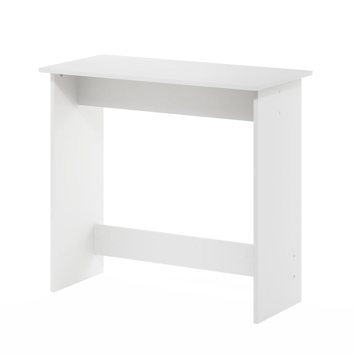 Furinno Simplistic Study Table in white, dorm room, space-saving study solution.