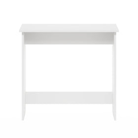 Furinno Simplistic Study Table in white, gaming desk for light setups.