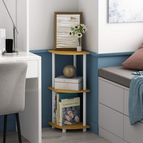 Furinno Turn-N-Tube 3-tier display in beech for organized decor