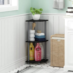 Furinno Turn-N-Tube 3-tier open display highlighting easy organization for decor and books