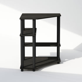 Furinno Turn-N-Tube espresso top panel supports lightweight items