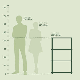 Furinno Turn-N-Tube slim profile with rounded tubes blends into living spaces