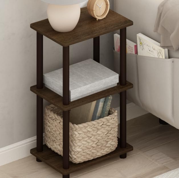 FURINNO Turn-N-Tube assembled in living room for organized display