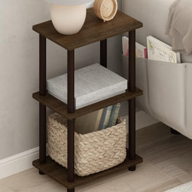 FURINNO Turn-N-Tube assembled in living room for organized display