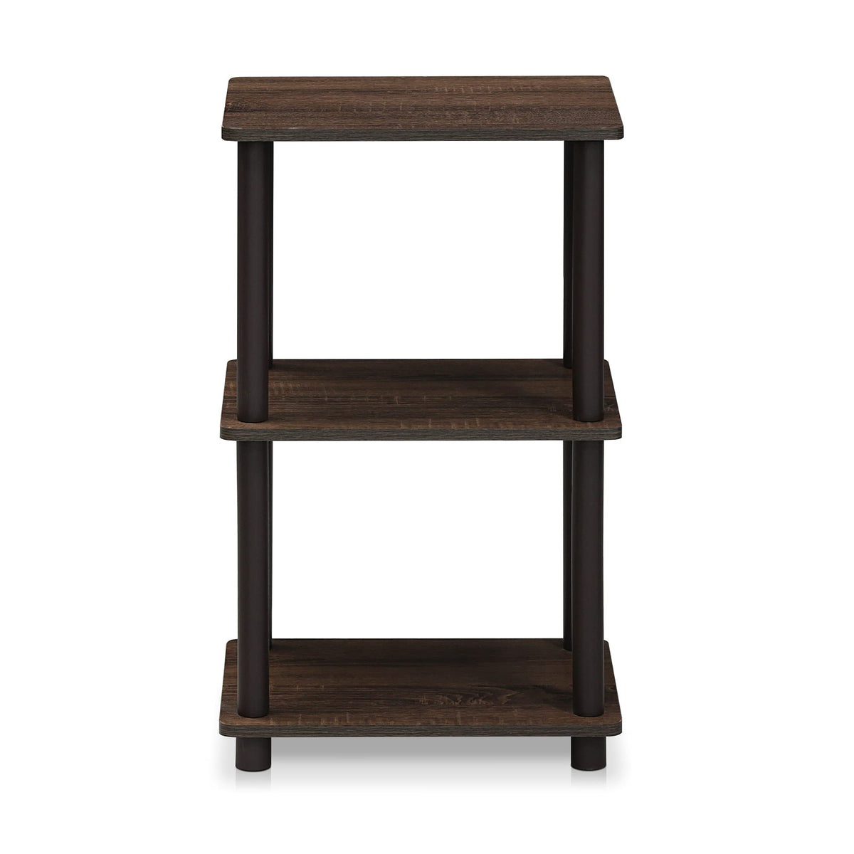 FURINNO Turn-N-Tube compact office shelf for small workspaces