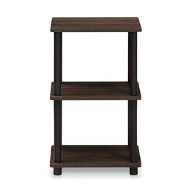 FURINNO Turn-N-Tube compact office shelf for small workspaces