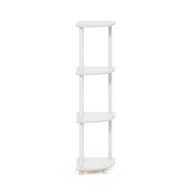 Furinno Turn-N-Tube shelf holding lightweight decor items safely.