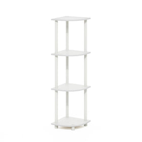 Furinno Turn-N-Tube shelf dimensions 11.6D x 11.6W x 43.5H inches.