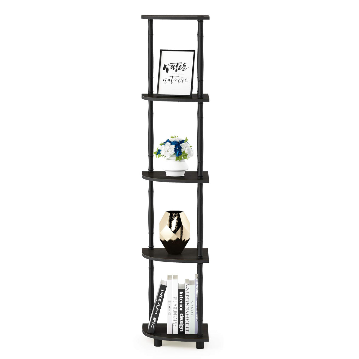 Furinno Turn-N-Tube dimensions 11.6x11.6x57.7 inches for space planning.
