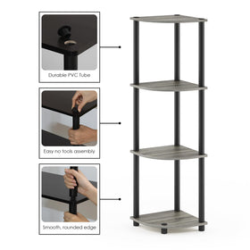Furinno Turn-N-Tube durable-wood construction delivers stable storage with a modern look.