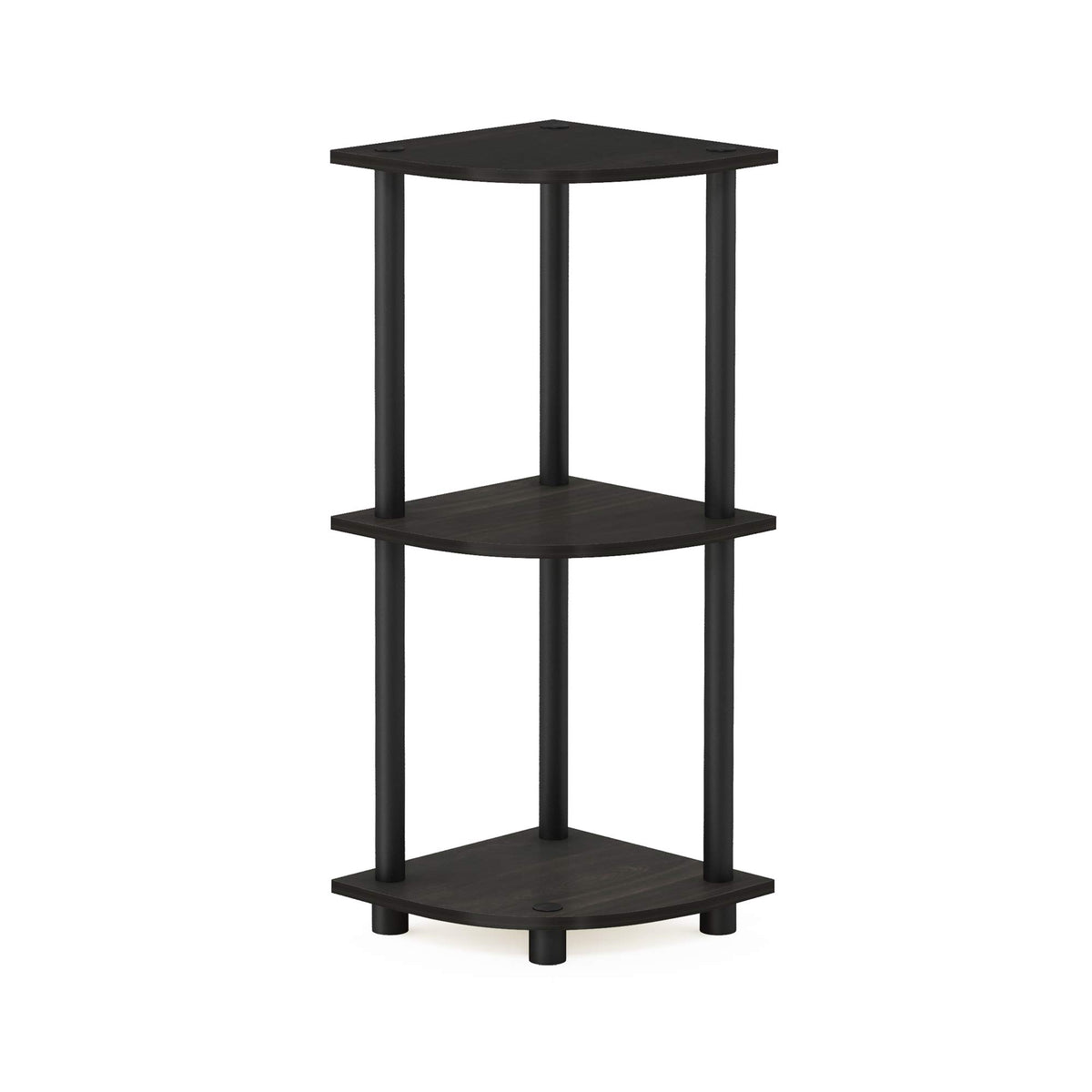 Furinno Turn-N-Tube espresso finish suits modern interiors.