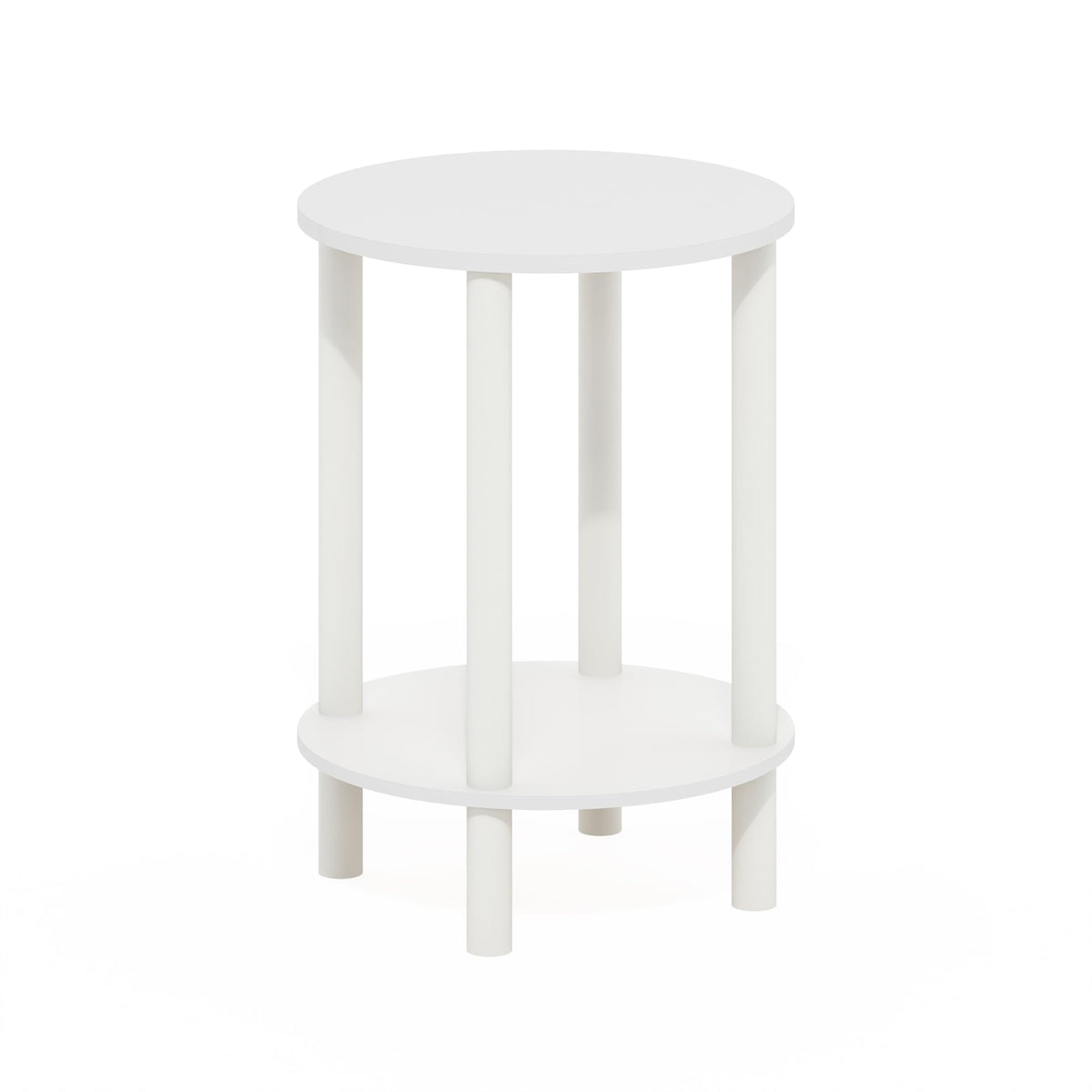 Furinno Turn-N-Tube night stand dimensions 13.2 by 13.2 by 18.2 inches for small rooms.