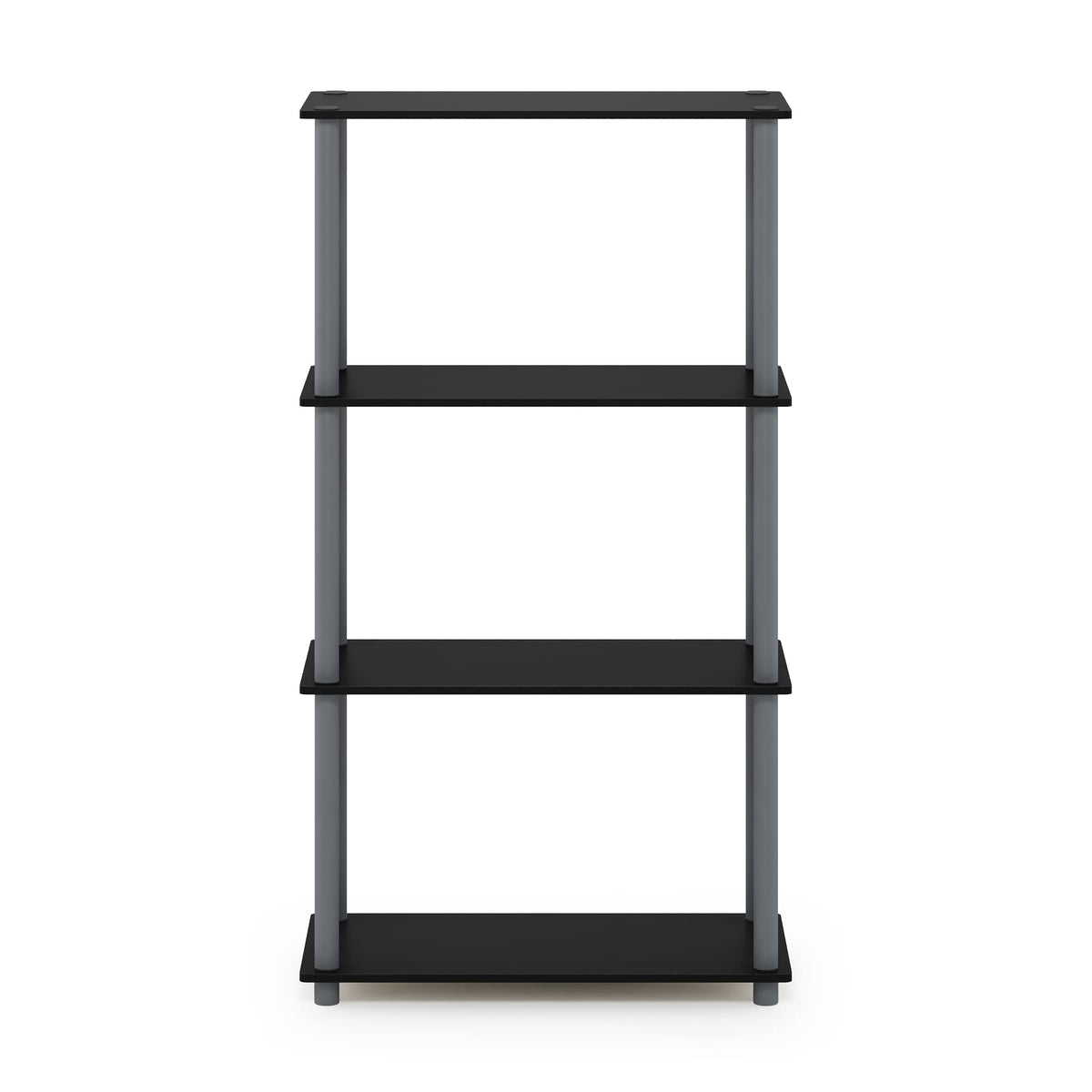 Furinno TURN-N-TUBE dimensions 43-25h in black optimize vertical storage.