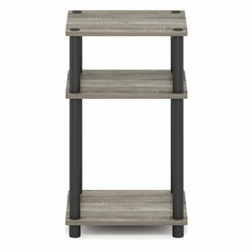 Furinno Turn-N-Tube grey oak finish blends with modern interiors