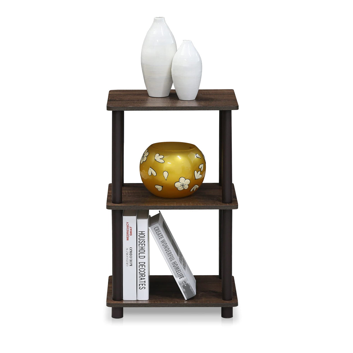 FURINNO Turn-N-Tube sturdy flat-surface shelf for daily items