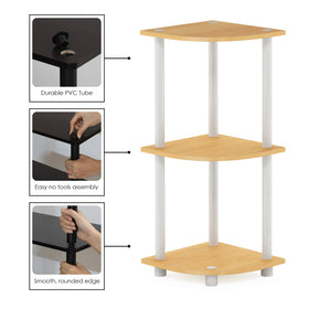 Total capacity up to 60 lbs for lightweight storage on three shelves