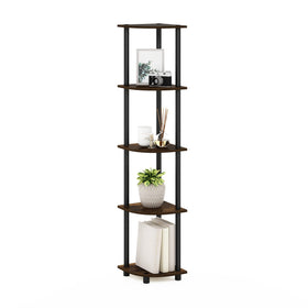 Furinno Turn-N-Tube wall-anchor kit improves stability for tall shelves.