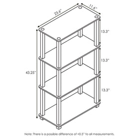 FSC-certified wood used in Furinno Turn-N-Tube shelving for sustainability.