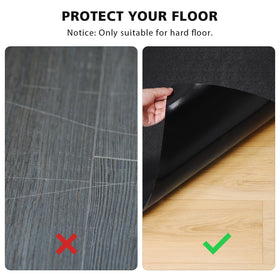 FURKIT black waterproof floor protector prevents spills from soaking through