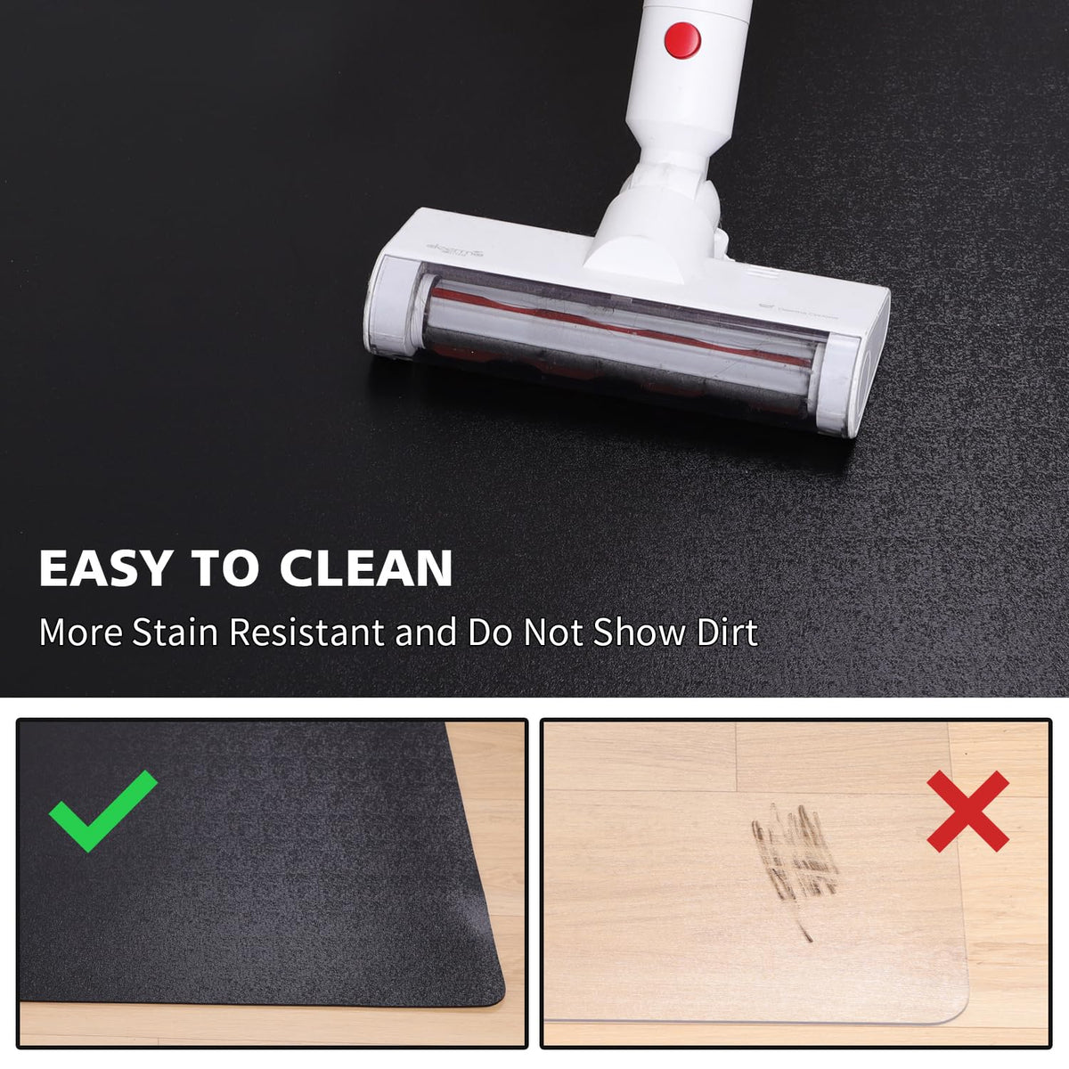 FURKIT easy-clean dining mat simplifies stain removal and maintenance