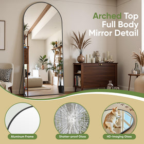 Furnbar arched top design adds a stylish focal point.