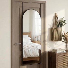 Furnbar full-length mirror with built-in stand for flexible placement.