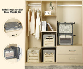 Furnhome lid and zip closure keep garments dust-free and organized.