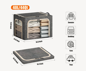 Furnhome dark grey 3-piece set complements modern wardrobes and storage areas.