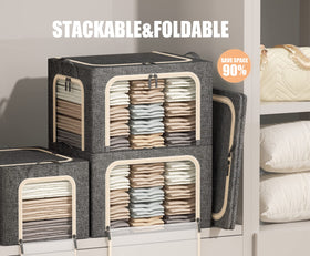Furnhome linen bin clear window shows contents at a glance for quick access.