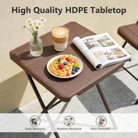 FurniEdge folding table with reinforced steel frame for heavy-duty stability.