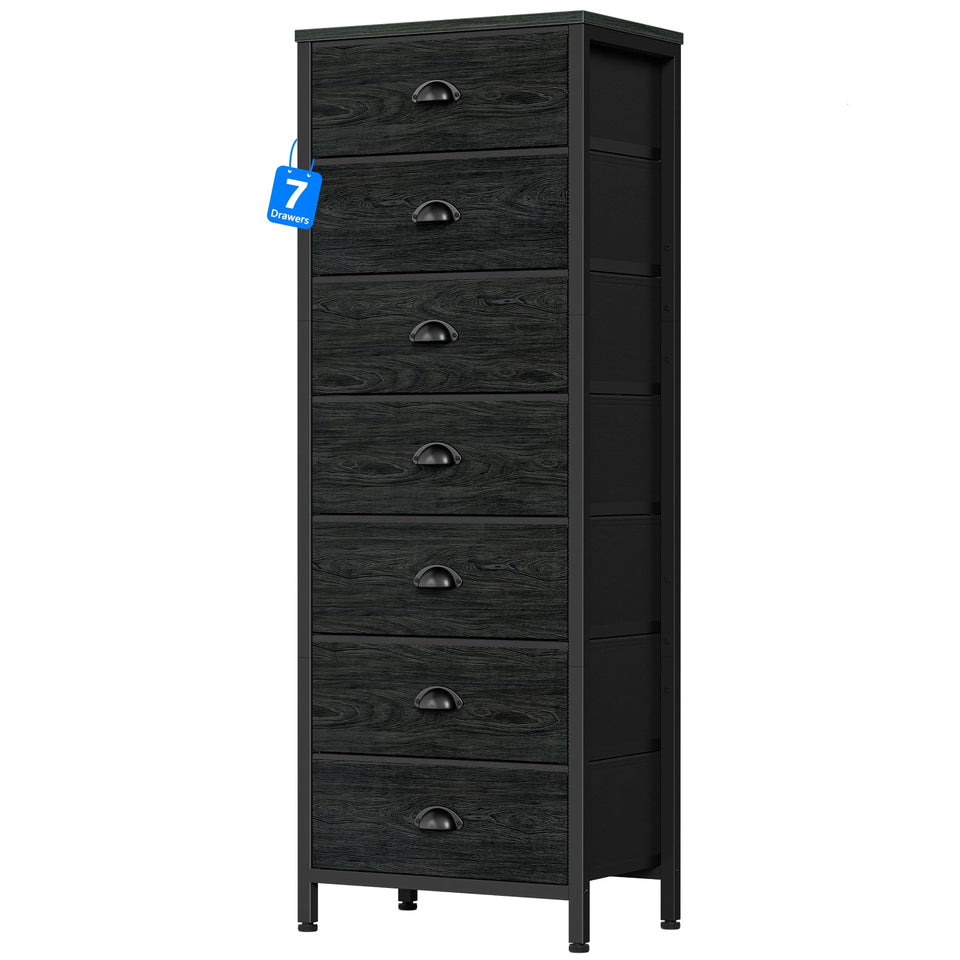 Furnulem bedroom dresser seven drawers for organized clothing storage