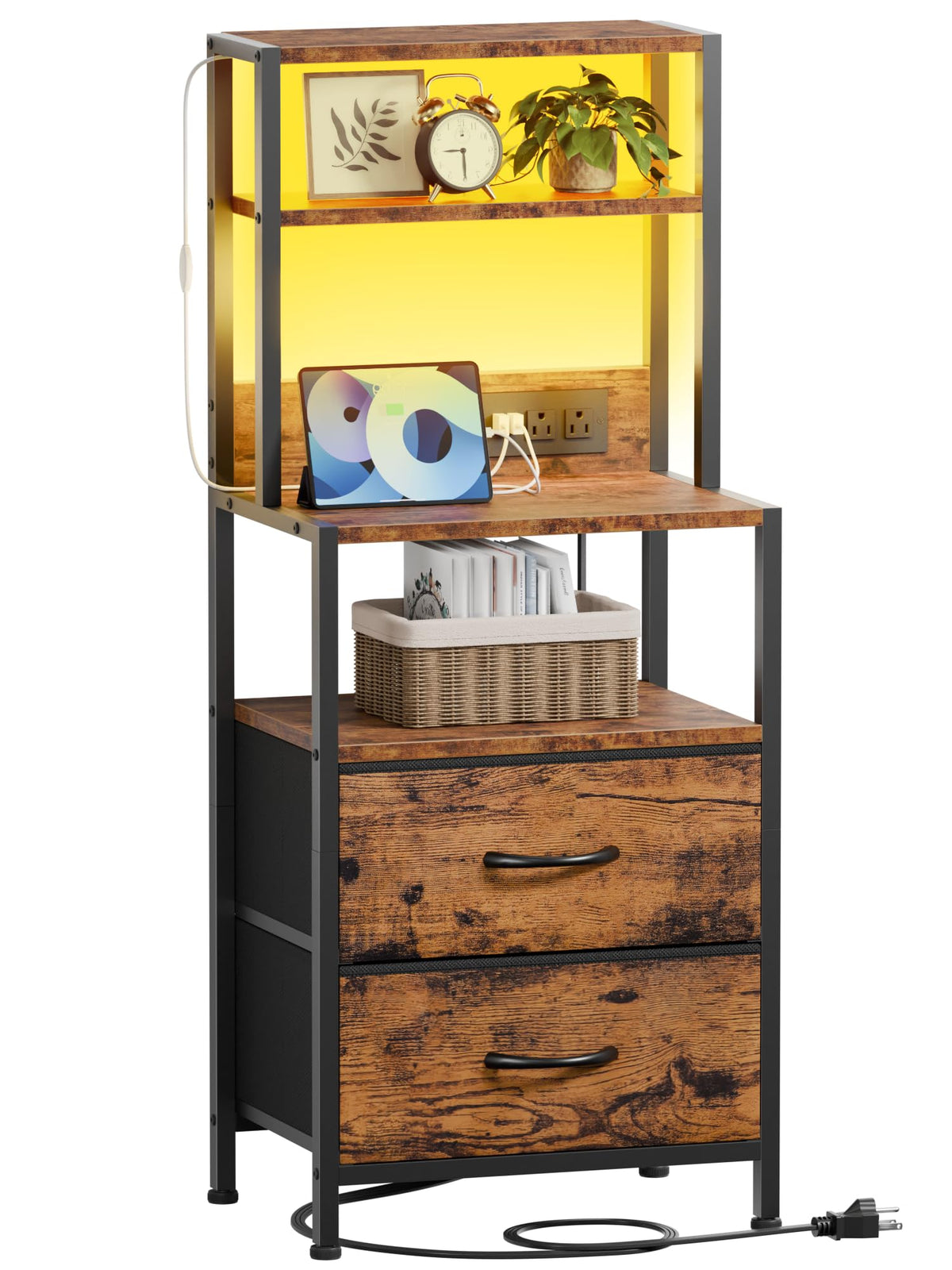 Furnulem versatile bedside table suitable for bedroom and home office