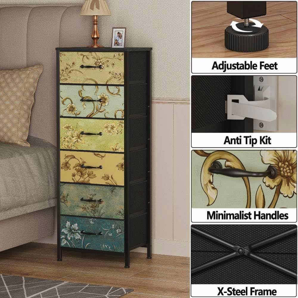 Furnulem bedroom organization idea showing the dresser as a clothing and decor hub.