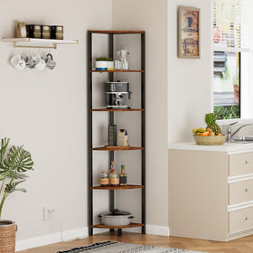 Furnulem bedroom storage and display shelf for organized nightstand items.