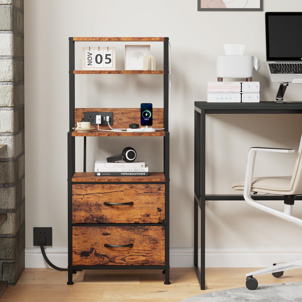 Furnulem bedside table ideal for bedroom organization and decor