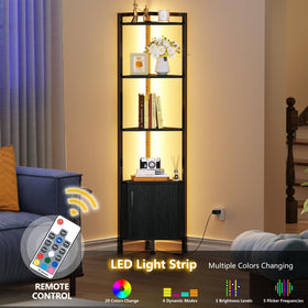Furnulem corner shelf assembly-friendly design simplifies setup with labeled parts and clear instructions.