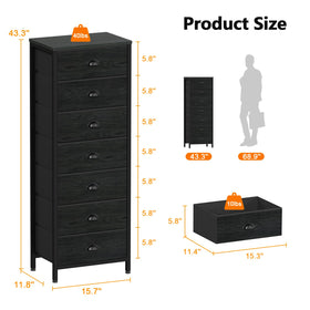 Furnulem foldable fabric drawers are lightweight and easy to access