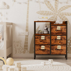 Furnulem fabric drawers are gentle for kids' clothes and toys