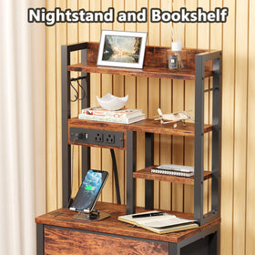 Furnulem LED night stand offers 7-color brightness to set mood.