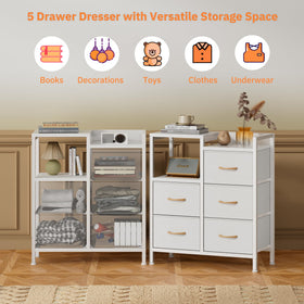 Furnulem multipurpose dresser suited for bedroom or hallway storage needs.